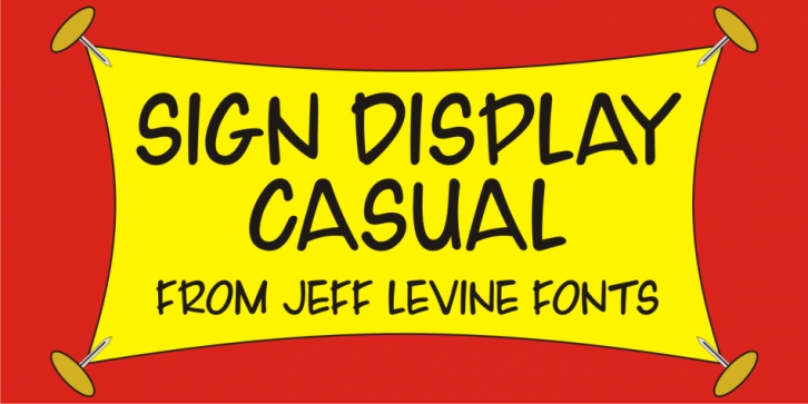 Sign Display Casual JNL font preview