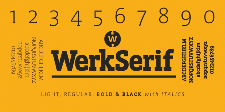 WerkSerif font preview