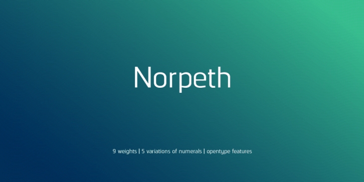 Norpeth font preview