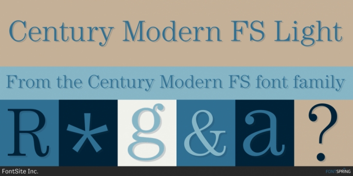 Century Modern FS font preview