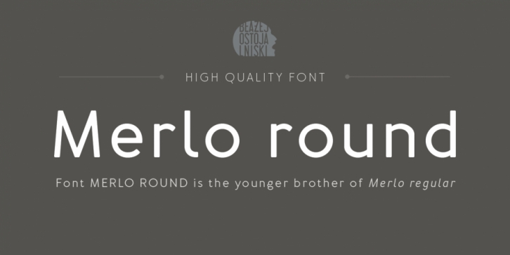Merlo Round font preview