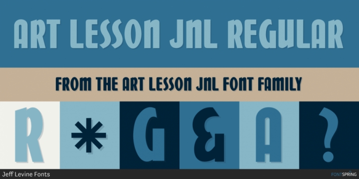 Art Lesson JNL font preview