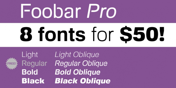 Foobar Pro font preview