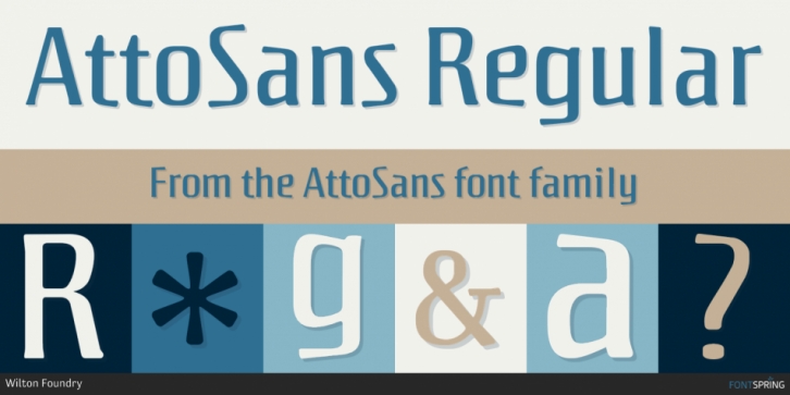 AttoSans font preview