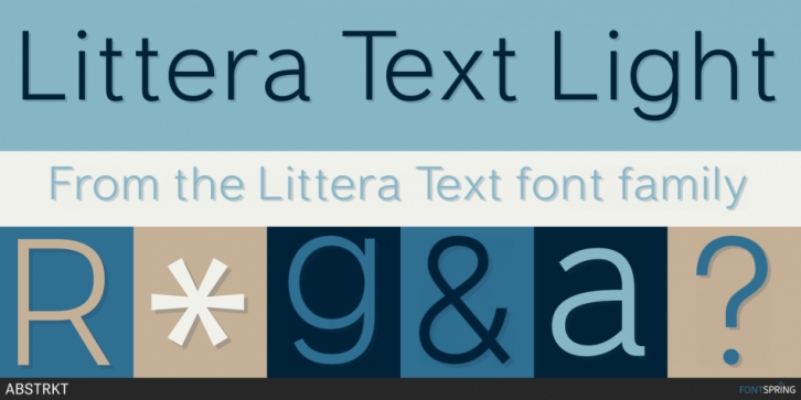 Littera Text font preview