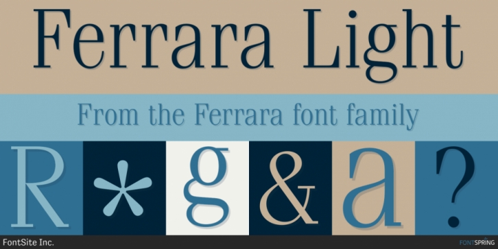 Ferrara font preview