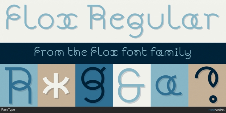 Flox font preview