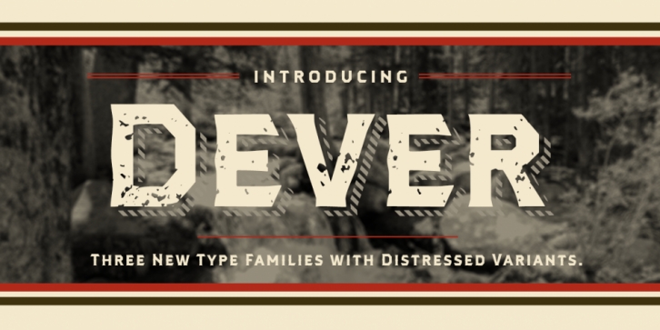 Dever Wedge font preview