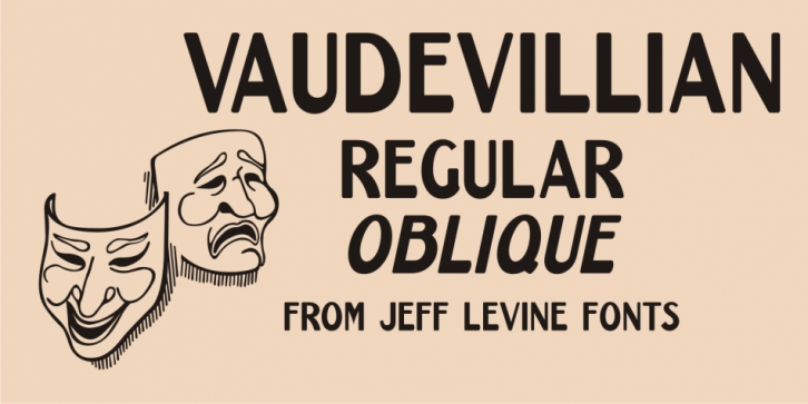 Vaudevillian JNL font preview