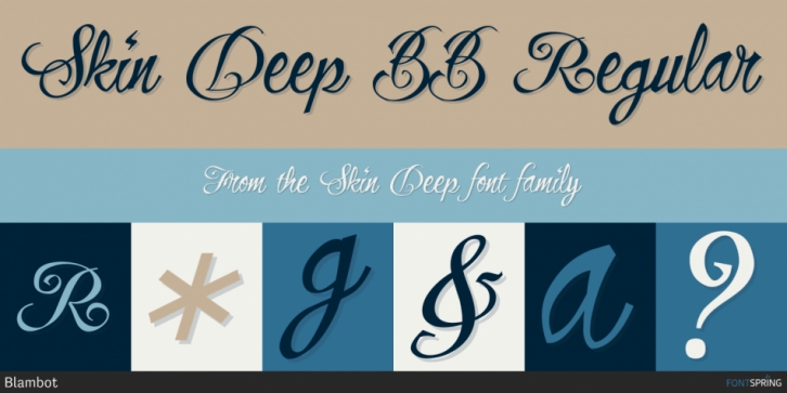 Skin Deep font preview