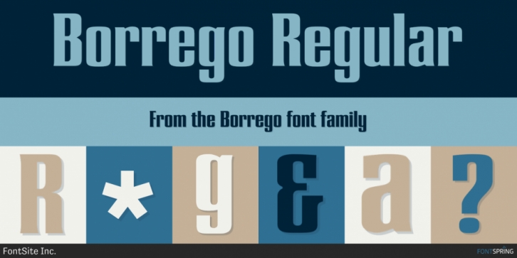 Borrego font preview