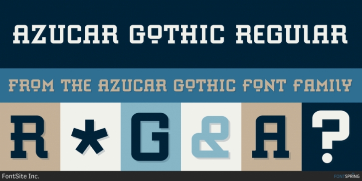 Azucar Gothic font preview