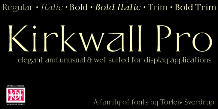 P22 Kirkwall font preview