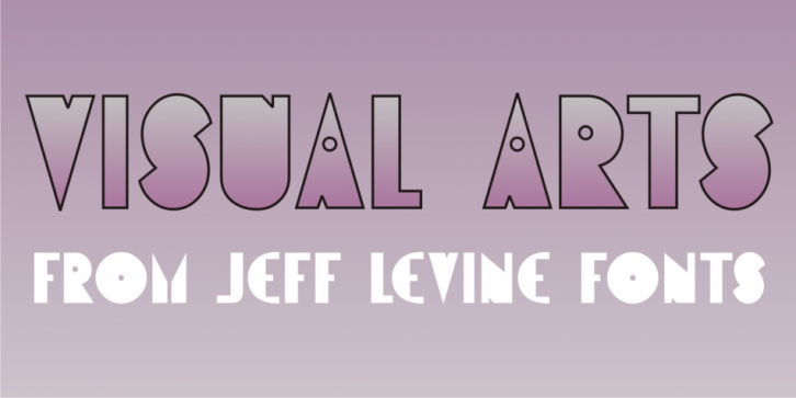 Visual Arts JNL font preview
