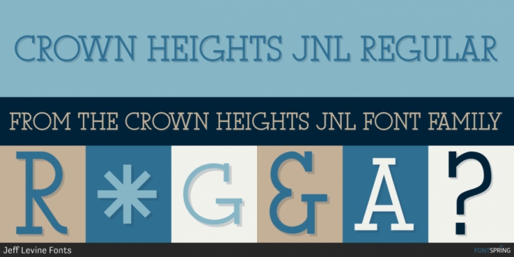 Crown Heights JNL font preview