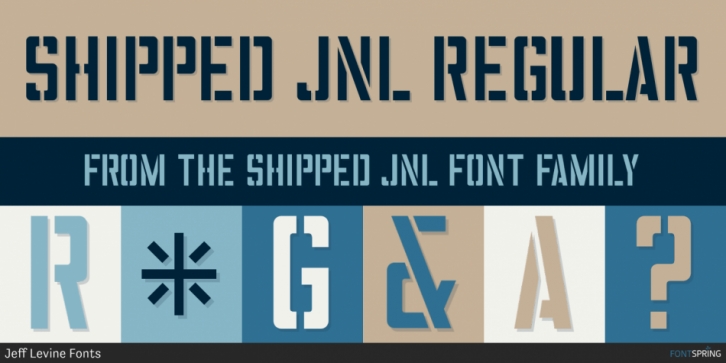 Shipped JNL font preview
