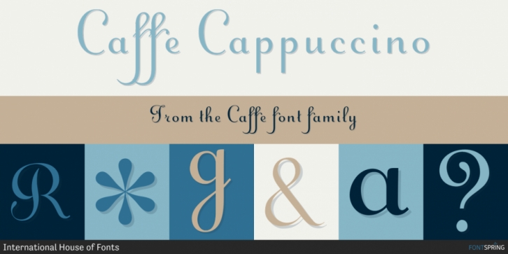Caffe font preview