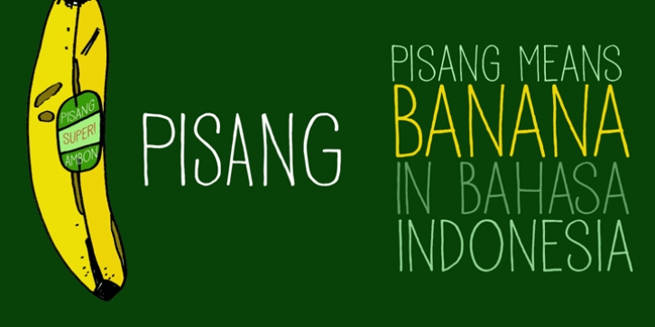 Pisang font preview