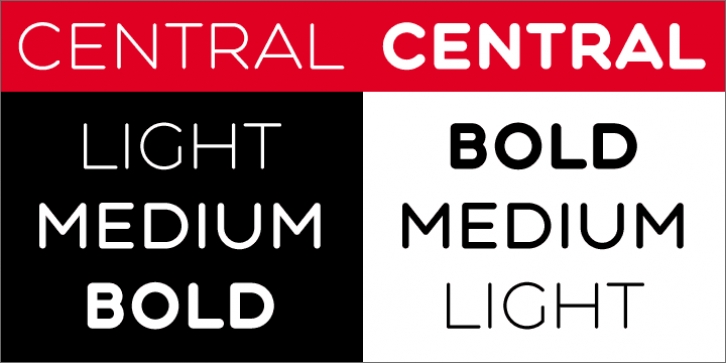 Central font preview