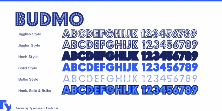 Budmo font preview