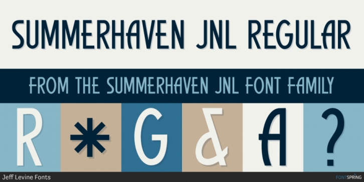 Summerhaven JNL font preview