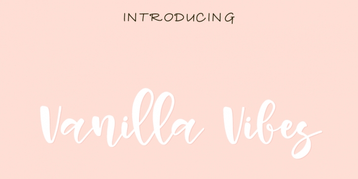 Vanilla Vibes font preview