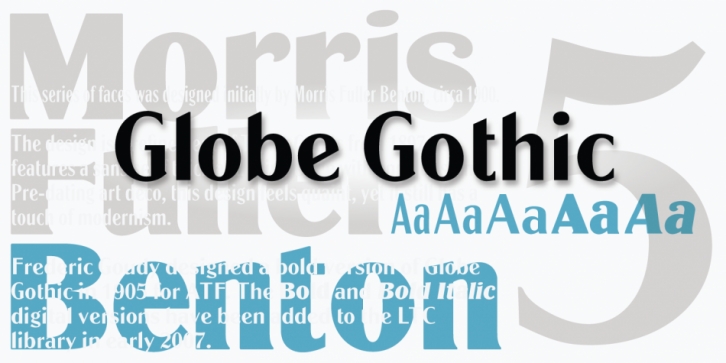 LTC Globe Gothic font preview