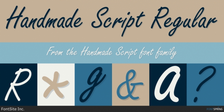 Handmade Script font preview