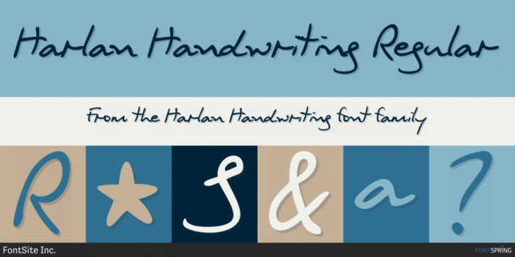 Harlan Handwriting font preview