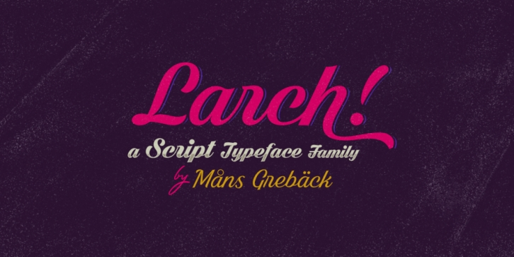 Larch font preview