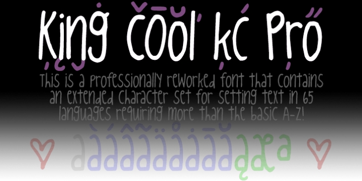 King Cool KC Pro font preview