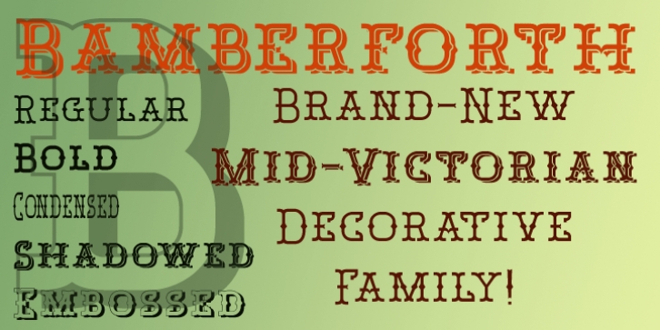 Bamberforth font preview