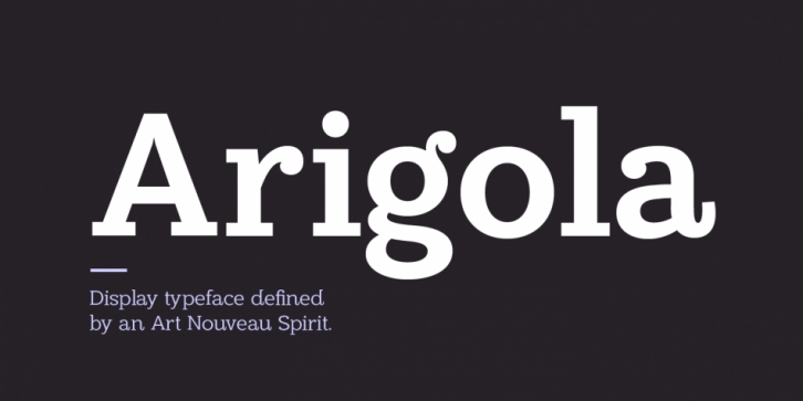Arigola font preview
