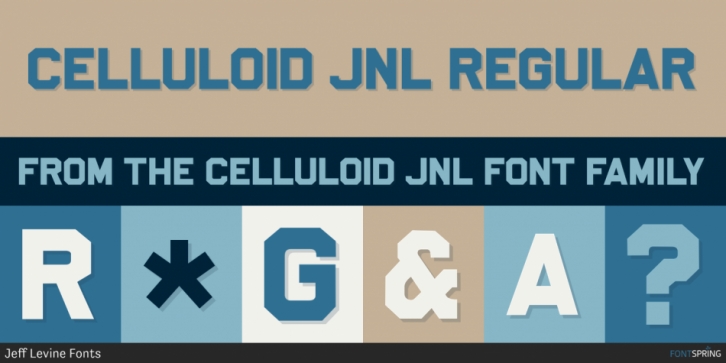 Celluloid JNL font preview