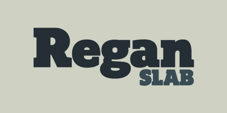Regan Slab font preview