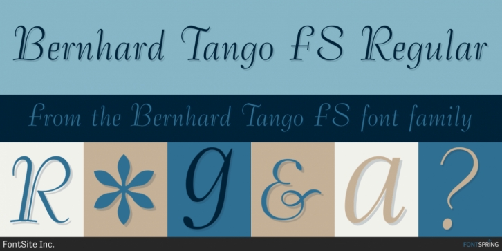 Bernhard Tango FS font preview
