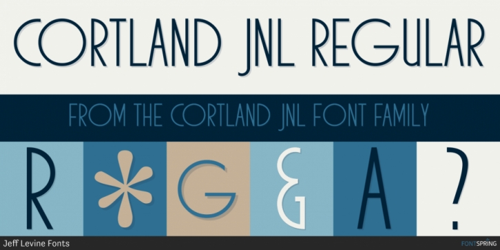 Cortland JNL font preview