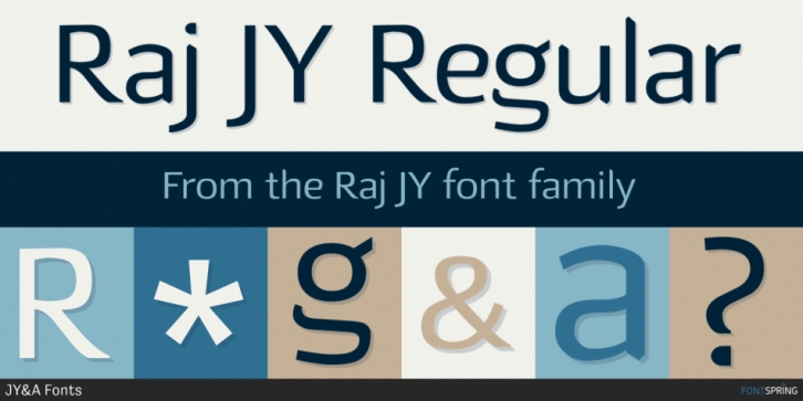 Raj JY font preview