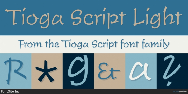 Tioga Script font preview