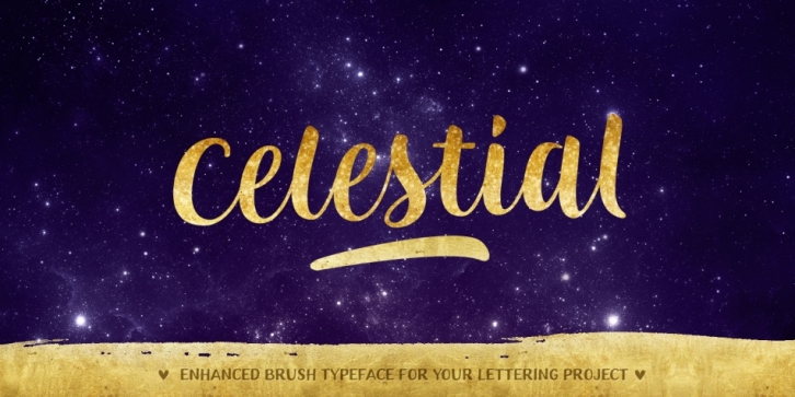 Celestial font preview