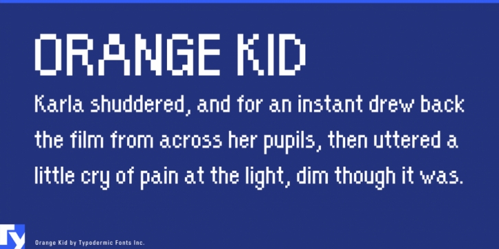 Orange Kid font preview