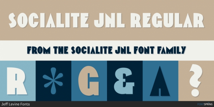 Socialite JNL font preview