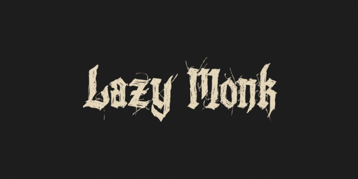 Lazy Monk font preview