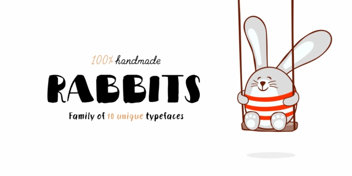 Rabbits font preview