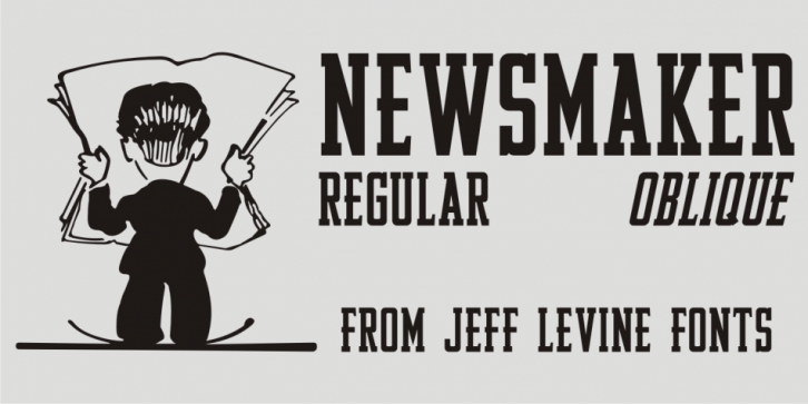 Newsmaker JNL font preview