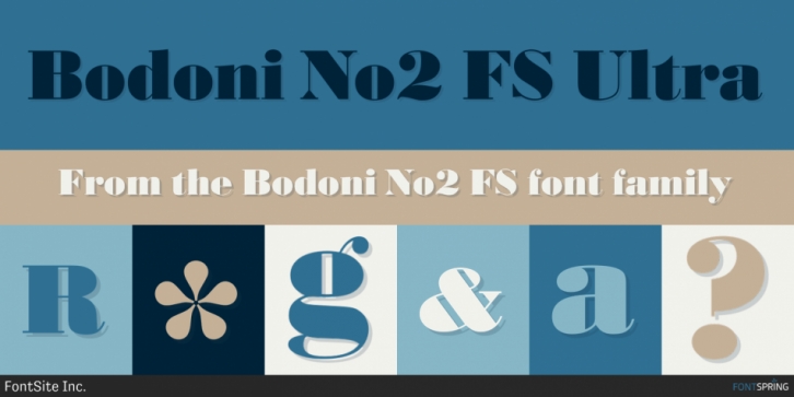 Bodoni No2 FS font preview