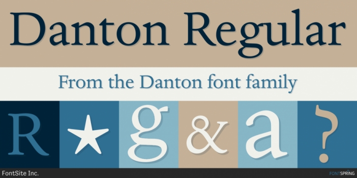 Danton font preview