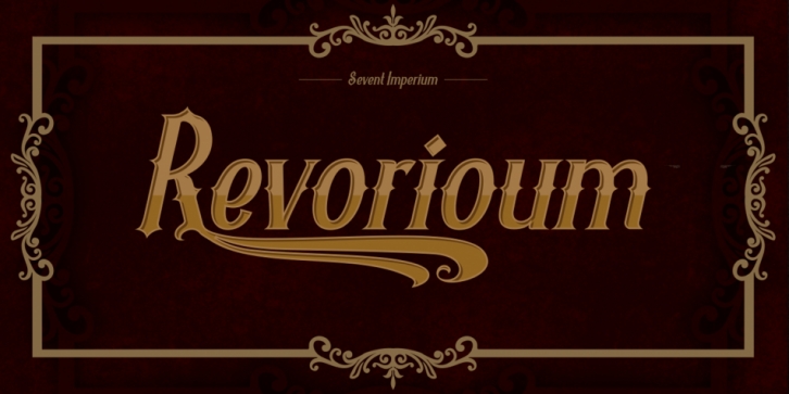 Revorioum font preview