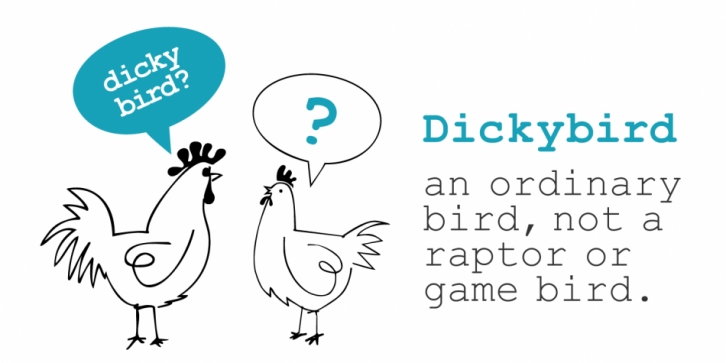 Dickybird Doodles font preview