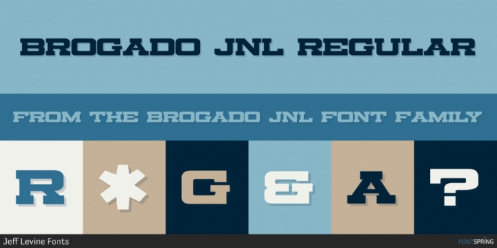 Brogado JNL font preview